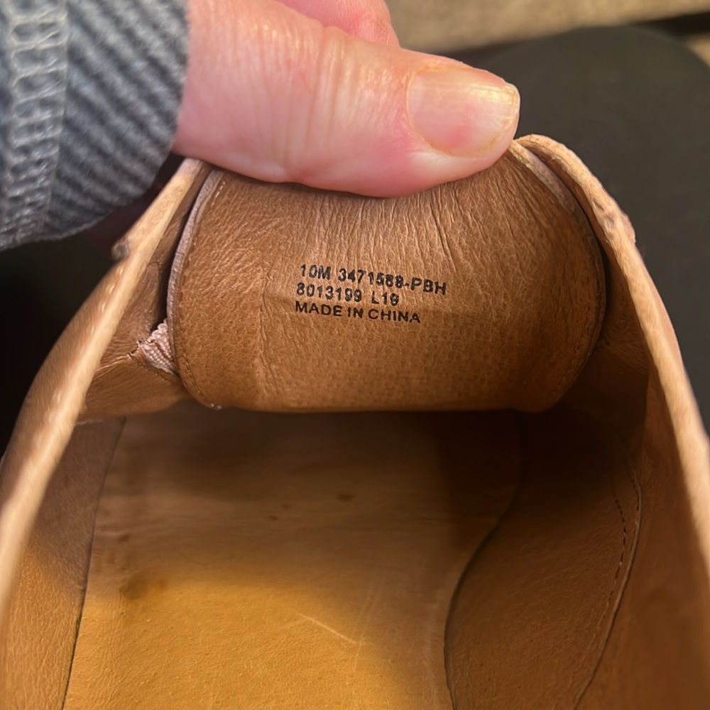 Frye Grace CVO Slip on Oxfords Womens Size 10 M Pale Blush Leather Casual Shoes - Picture 11 of 11